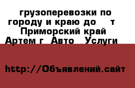 грузоперевозки по городу и краю до 12 т - Приморский край, Артем г. Авто » Услуги   